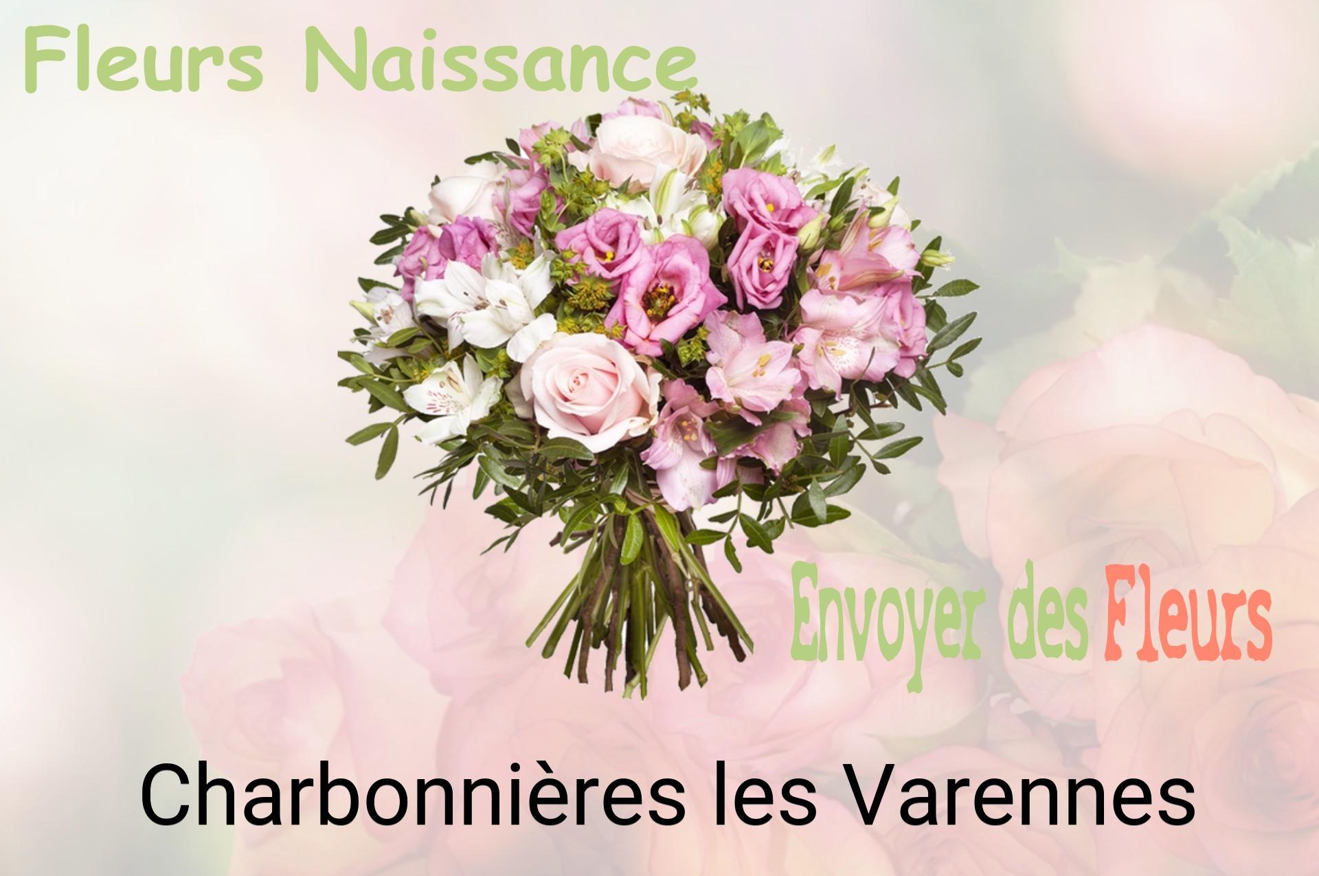 Bouquet de fleurs de naissance livré à Charbonnières-les-Varennes